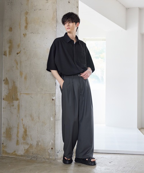 ETELIO（エテリオ）の「+7cmクロスデザインバックル厚底サンダル（サンダル・メンズ・ブラック・S/M/L）」の15枚目の写真