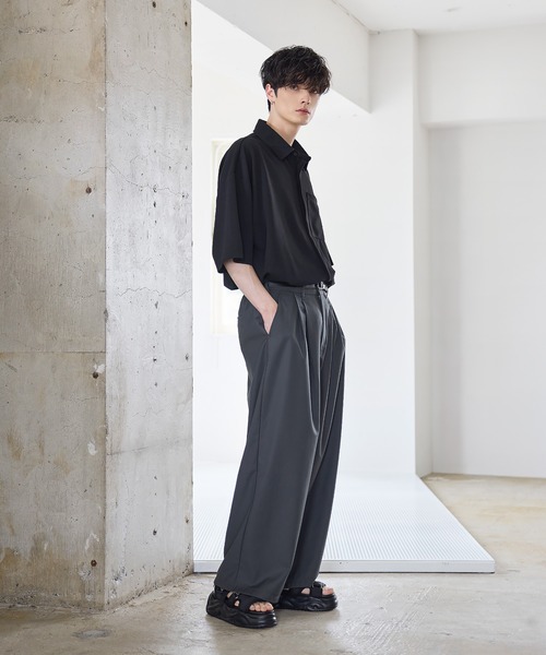 ETELIO（エテリオ）の「+7cmクロスデザインバックル厚底サンダル（サンダル・メンズ・ブラック・S/M/L）」の16枚目の写真