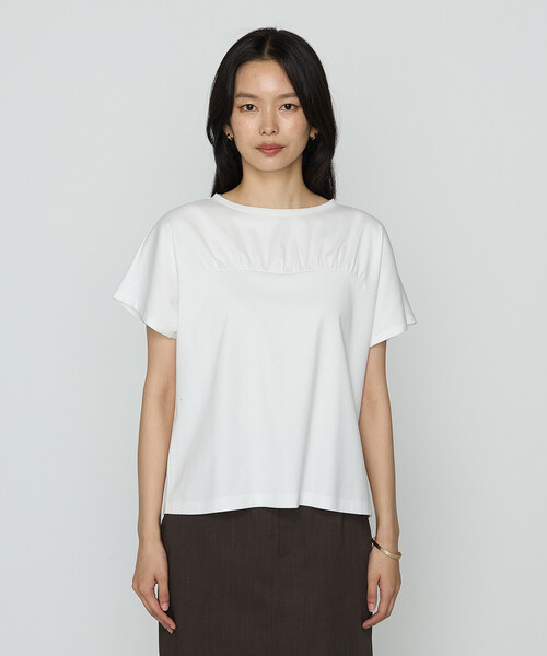 COMME CA（コムサ）の「コヒノールスムース ビスチェ風カットソー（Tシャツ/カットソー・レディース・ブルー/ブラック/ホワイト/グレイッシュベージュ・11号/9号）」の13枚目の写真