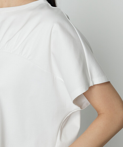 COMME CA（コムサ）の「コヒノールスムース ビスチェ風カットソー（Tシャツ/カットソー・レディース・ブルー/ブラック/ホワイト/グレイッシュベージュ・11号/9号）」の17枚目の写真