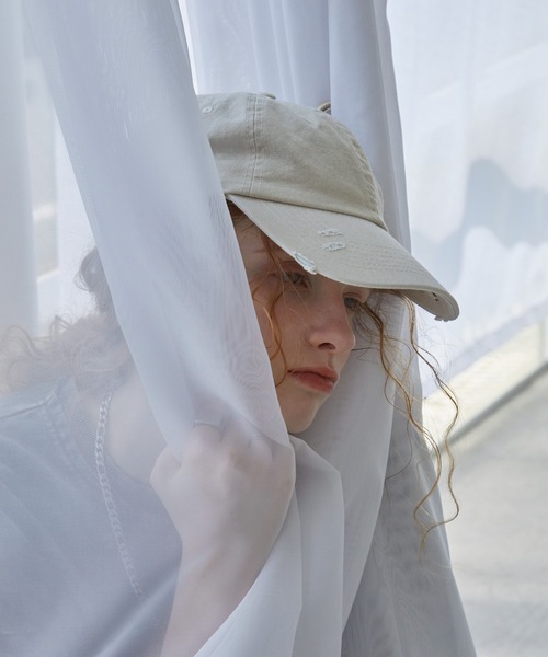 Spielio（シュピーリオ）の「【Spielio】Dove and cord design cap/ ハトメ×コードデザインキャップ（キャップ・メンズ・ベージュ/ブラック・FREE）」の10枚目の写真