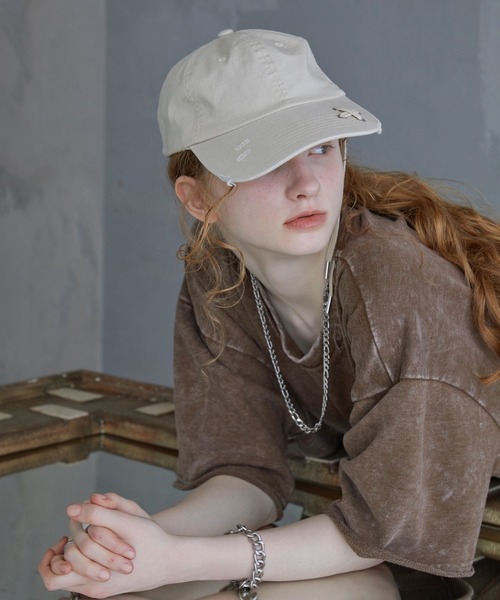 Spielio（シュピーリオ）の「【Spielio】Dove and cord design cap/ ハトメ×コードデザインキャップ（キャップ・メンズ・ベージュ/ブラック・FREE）」の17枚目の写真
