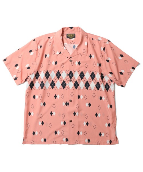 Beautiful Harmony（ビューティフルハーモニー）の「アロハシャツ(ARGYLE)（シャツ/ブラウス・メンズ・ホワイト/ブラック/ピンク・MEDIUM/X-LARGE/XX-LARGE/LARGE）」の3枚目の写真