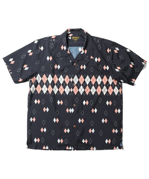Beautiful Harmony（ビューティフルハーモニー）の「アロハシャツ(ARGYLE)（シャツ/ブラウス・メンズ・ホワイト/ブラック/ピンク・MEDIUM/X-LARGE/XX-LARGE/LARGE）」の2枚目の写真