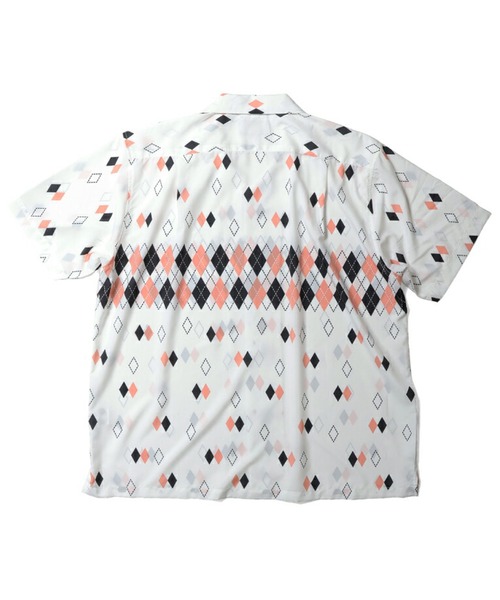 Beautiful Harmony（ビューティフルハーモニー）の「アロハシャツ(ARGYLE)（シャツ/ブラウス・メンズ・ホワイト/ブラック/ピンク・MEDIUM/X-LARGE/XX-LARGE/LARGE）」の4枚目の写真