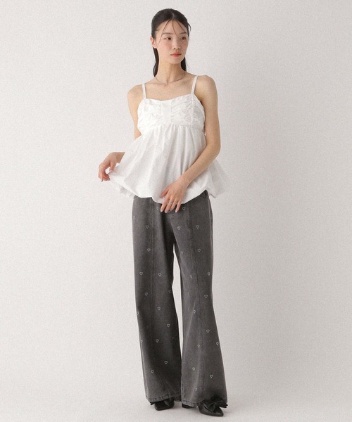 Heather(ヘザー)の「ナイロンバルーンキャミ 496855(シャツ/ブラウス・レディース・ホワイト/ブラック/ブルー・FREE)」の8枚目の写真