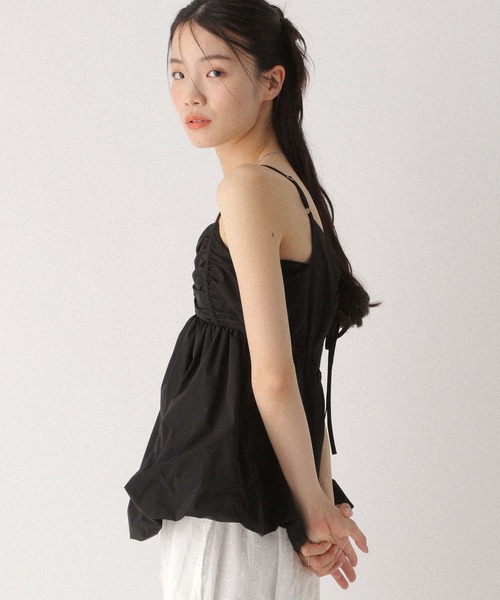 Heather(ヘザー)の「ナイロンバルーンキャミ 496855(シャツ/ブラウス・レディース・ホワイト/ブラック/ブルー・FREE)」の4枚目の写真