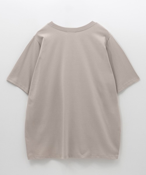 NAVY(ネイビー)の「nAvy 裾ボタンオーバーTシャツ(Tシャツ/カットソー・レディース・ベージュ/オフホワイト/ブラック・M/L)」の9枚目の写真