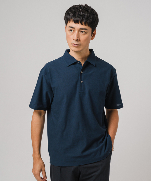 EDIFICE（エディフィス）の「"吸水速乾機能"ALBINI オープン ポロシャツ（ポロシャツ・メンズ・ブルー/チョコ/ネイビー/ブラック系その他/ブラック・SMALL/MEDIUM/LARGE）」の10枚目の写真