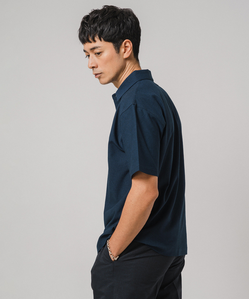 EDIFICE（エディフィス）の「"吸水速乾機能"ALBINI オープン ポロシャツ（ポロシャツ・メンズ・ブルー/チョコ/ネイビー/ブラック系その他/ブラック・SMALL/MEDIUM/LARGE）」の13枚目の写真