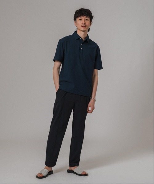 EDIFICE（エディフィス）の「"吸水速乾機能"ALBINI オープン ポロシャツ（ポロシャツ・メンズ・ブルー/チョコ/ネイビー/ブラック系その他/ブラック・SMALL/MEDIUM/LARGE）」の18枚目の写真