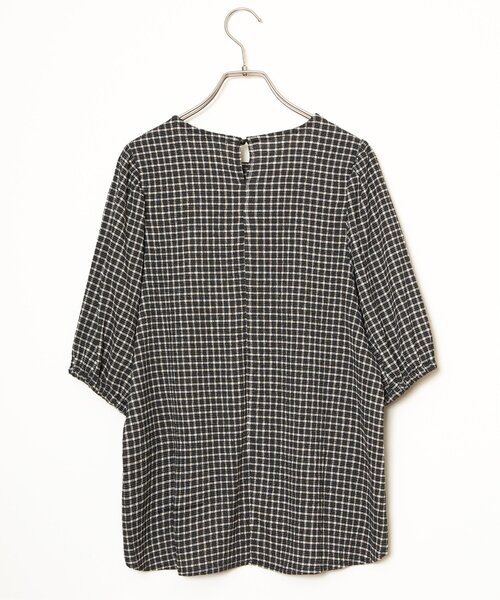 LBC(エルビーシー)の「楊柳Tブラウス(Tシャツ/カットソー・レディース・グレー/スカイブルー/その他31/ブラック・M)」の14枚目の写真
