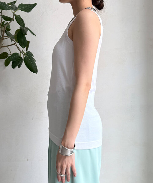 DouDou（ドゥドゥ）の「フリルキャミセット（Tシャツ/カットソー・レディース・ベージュ/グレー・FREE）」の19枚目の写真