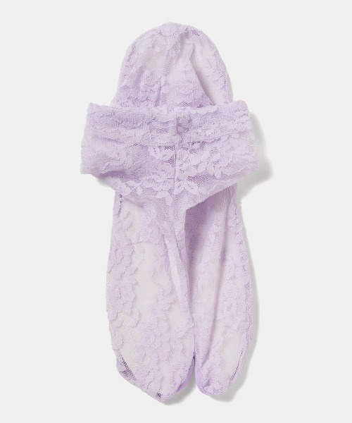 tutuanna（チュチュアンナ）の「足底綿フラワー柄レース足袋ソックス13cm丈（ソックス/靴下・レディース・オレンジ/イエロー/ベビーピンク/ホワイト/ブルー系その他/ラベンダー/ミント/ブラック・M）」の5枚目の写真