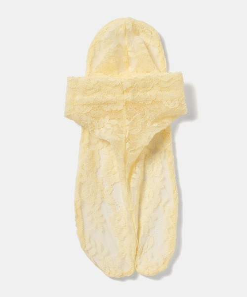 tutuanna（チュチュアンナ）の「足底綿フラワー柄レース足袋ソックス13cm丈（ソックス/靴下・レディース・オレンジ/イエロー/ベビーピンク/ホワイト/ブルー系その他/ラベンダー/ミント/ブラック・M）」の6枚目の写真