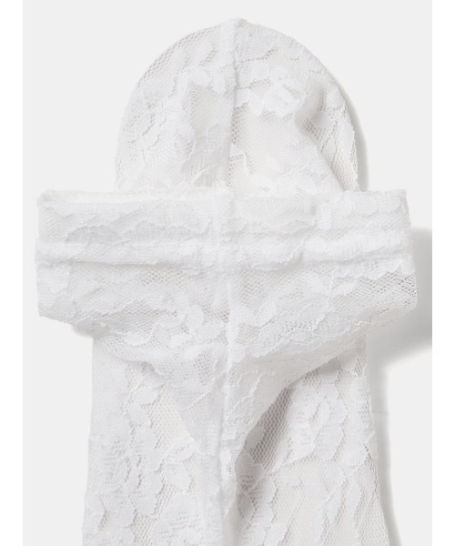 tutuanna（チュチュアンナ）の「足底綿フラワー柄レース足袋ソックス13cm丈（ソックス/靴下・レディース・オレンジ/イエロー/ベビーピンク/ホワイト/ブルー系その他/ラベンダー/ミント/ブラック・M）」の12枚目の写真