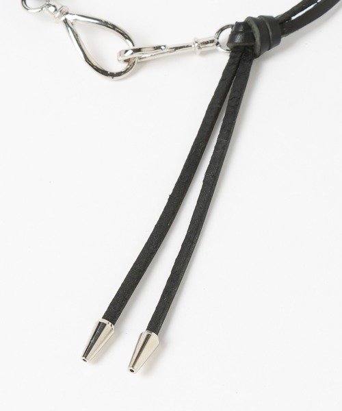 HARE（ハレ）の「【MADE IN JAPAN】レザーフックショートネックレス(HARE)（ネックレス・メンズ・ブラック・FREE）」の5枚目の写真