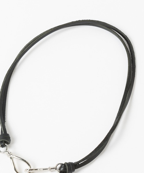 HARE（ハレ）の「【MADE IN JAPAN】レザーフックショートネックレス(HARE)（ネックレス・メンズ・ブラック・FREE）」の3枚目の写真