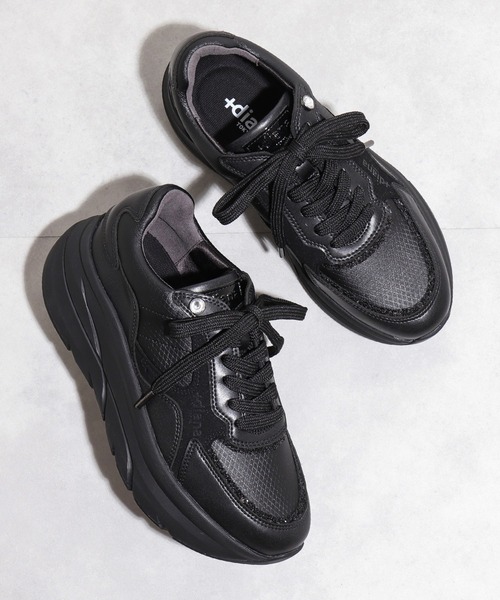 セール】【軽量】厚底ダッドスニーカー（スニーカー）｜+diana（プラス