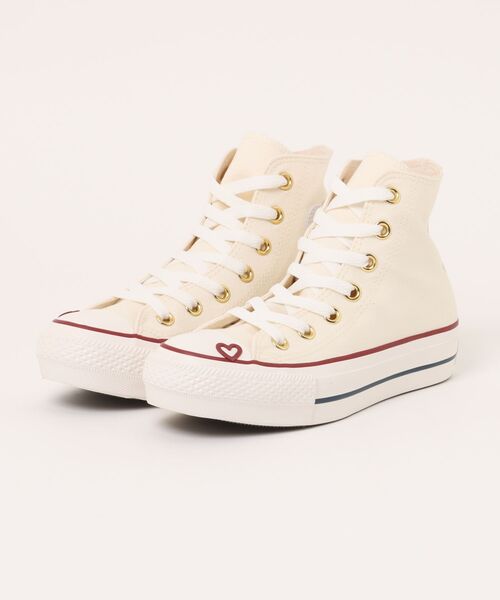 レディース【CONVERSE】AS PLTS HEARTPOINT HI P IVORY 国内発送 ALL STAR PLTS HEARTPOINT HI / オールスター PLTS ハート
