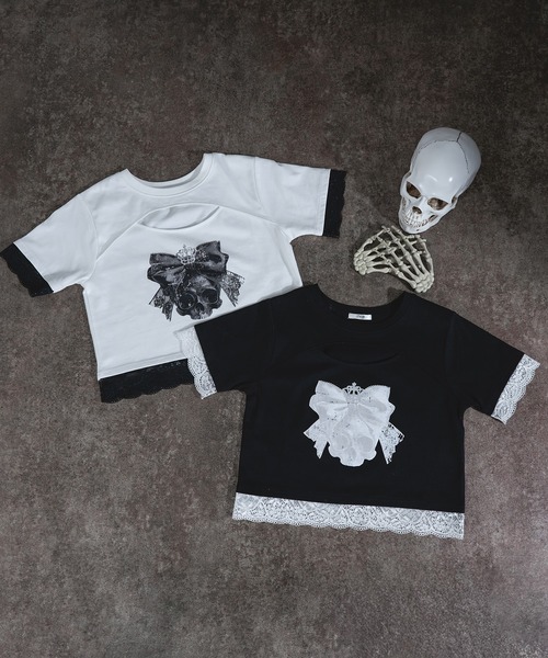 セール】カットオフデザインミニTシャツ（Tシャツ/カットソー