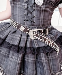 D.I.Aビジュー付き 黒ベルト 楽天市場】カラービジュー細ゴムベルト axes femme アクシーズ