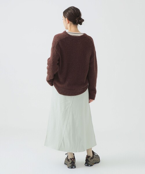 Russell Athletic（ラッセルアスレティック）の「RUSSELL ATHLETIC / スウェット マキシ スカート（スカート・レディース・ライトグレー/ホワイト系その他7・SMALL/MEDIUM）」の4枚目の写真