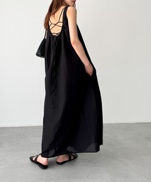 CANAL JEAN | El mar コットンナイロンバックオープンワンピース(ワンピース)