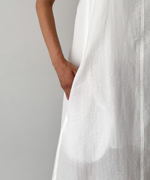 CANAL JEAN(キャナルジーン)の「El mar コットンナイロンバックオープンワンピース(ワンピース・レディース・ホワイト/ブラック・ONE SIZE)」の13枚目の写真