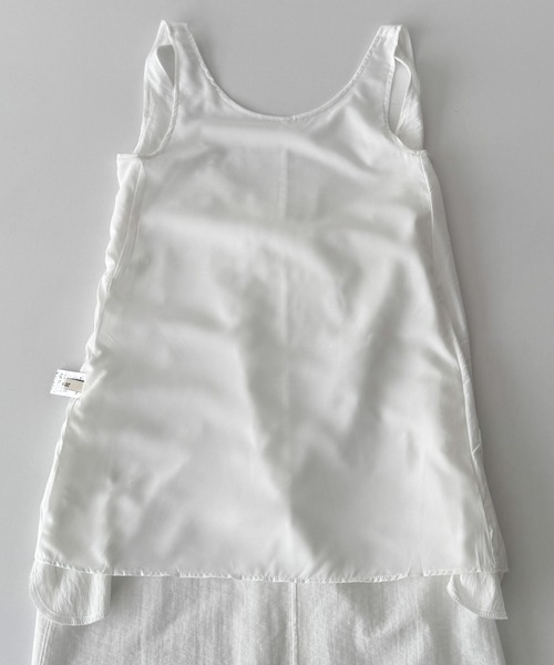 CANAL JEAN(キャナルジーン)の「El mar コットンナイロンバックオープンワンピース(ワンピース・レディース・ホワイト/ブラック・ONE SIZE)」の16枚目の写真