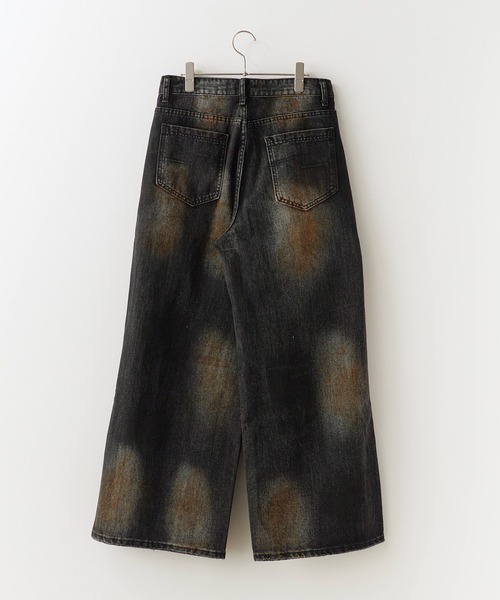 Theater code（シアターコード）の「Rust-processed wide denim pants/錆び加工 ワイドデニムパンツ（デニムパンツ・メンズ・ブラック・L/M）」の16枚目の写真