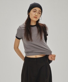 TODAYFUL/トゥデイフル】Compact Ringer Tee/コンパクトリンガー