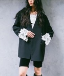 sahara（サハラ）の「Lace Cuff Over Jacket /レースカフオーバージャケット（ノーカラージャケット・FREE）」