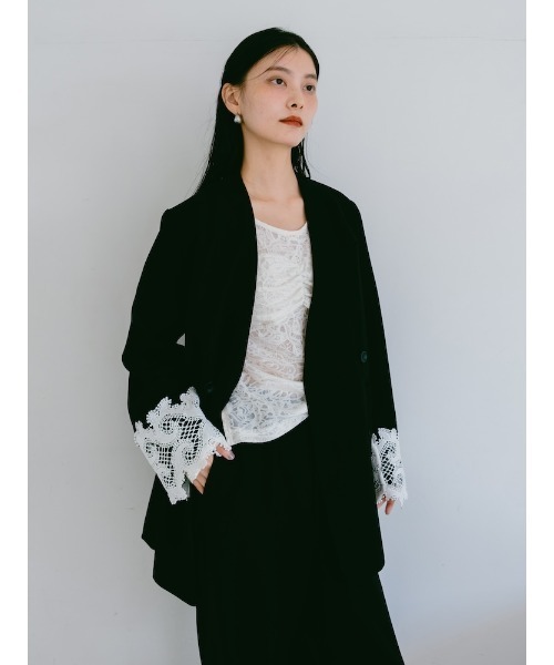 sahara（サハラ）の「Lace Cuff Over Jacket /レースカフオーバー