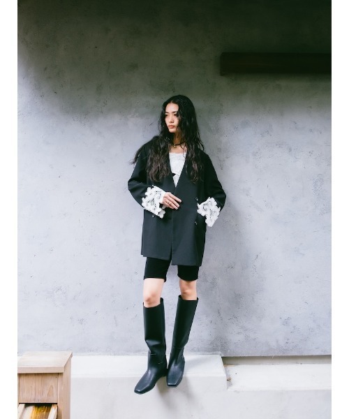 sahara ジャケットmarte Fake Leather Jacket｜レザージャケット – MARTE