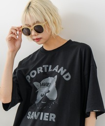 SAVIER | 【SAVIER/サビアー】アニマルプリント オーバーサイズ Tシャツ(Tシャツ/カットソー)