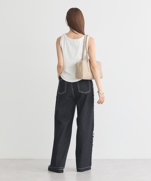 earth music&ecology(アースミュージックアンドエコロジー)の「サイドチュールデニムパンツ(デニムパンツ・レディース・ブラック/インディゴブルー・S/M)」の18枚目の写真