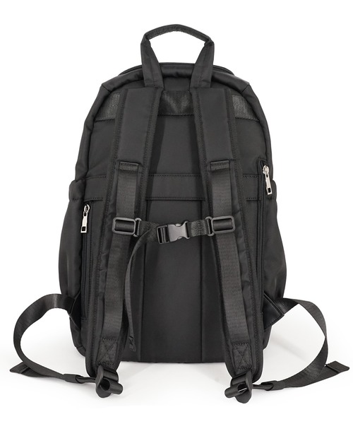 MURUA(ムルーア)の「MURUA(ムルーア)多機能バックパック A4対応 MR-B1383 撥水ツイル・カジュアル(バックパック/リュック・レディース・ブラック・FREE)」の4枚目の写真