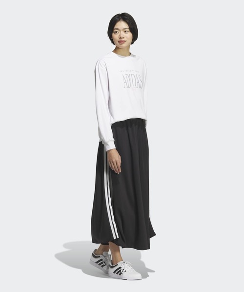 新品 アディダス セットアップ スリーストライプ ホワイト スカート 半袖 スリーストライプス KN スカート / アディダス adidas（スカート