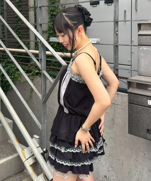 Candy Stripper（キャンディストリッパー）の「JERSEY FRILL ショーツ（その他パンツ・レディース・ネイビー/ピンク/ブラック・FREE）」の13枚目の写真