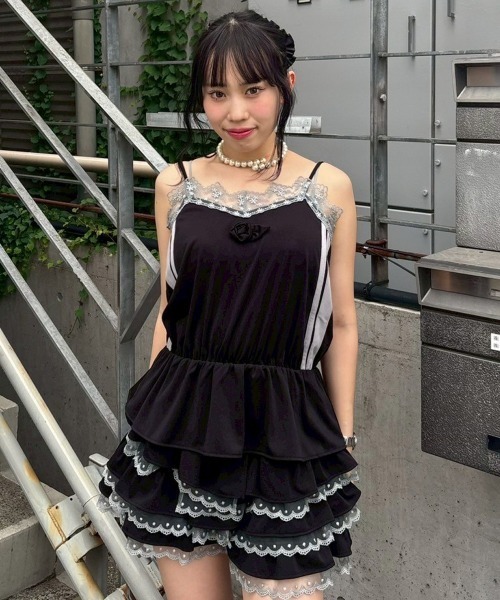 Candy Stripper（キャンディストリッパー）の「JERSEY FRILL ショーツ（その他パンツ・レディース・ネイビー/ピンク/ブラック・FREE）」の10枚目の写真