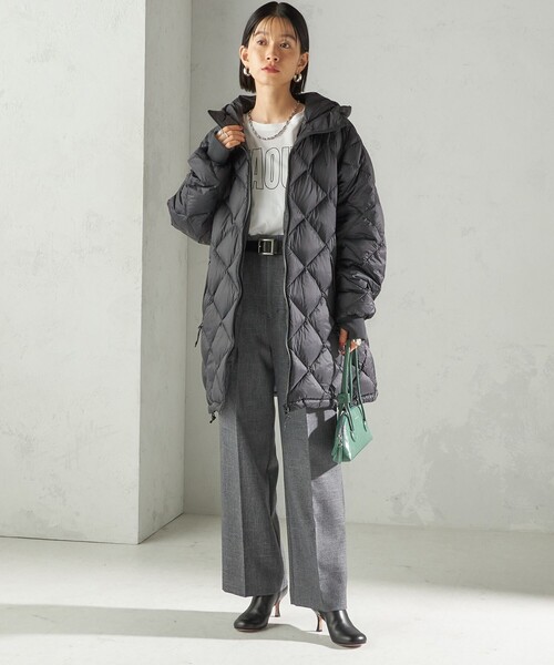 SHIPS（シップス）の「〈手洗い可能〉TUMUGITO(R) シャーク ツイード タック パンツ（その他パンツ・レディース・ブラック/ブラウン/ベージュ系/チャコールグレー/ネイビー・36/38/40）」の19枚目の写真