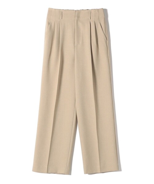 手洗い可能〉TUMUGITO(R) シャーク ツイード タック パンツ（その他