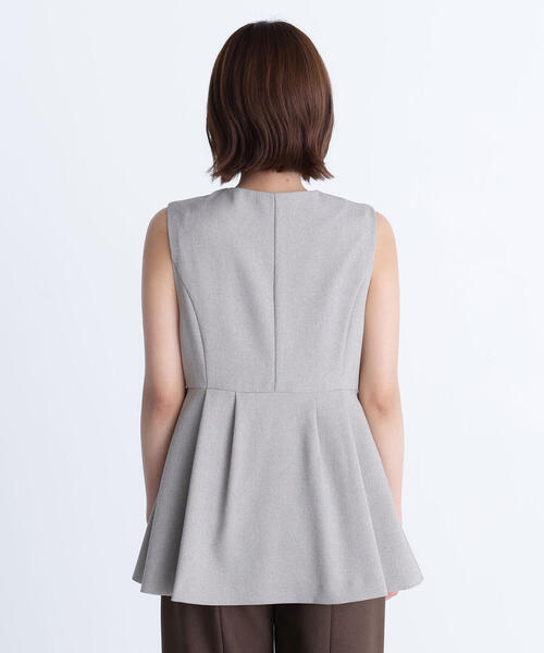 セール】◇メタルボタンペプラムジレ（その他アウター）｜NATURAL