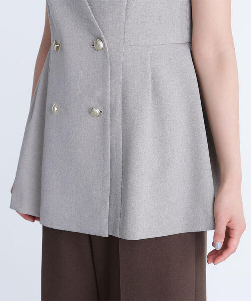 セール】◇メタルボタンペプラムジレ（その他アウター）｜NATURAL