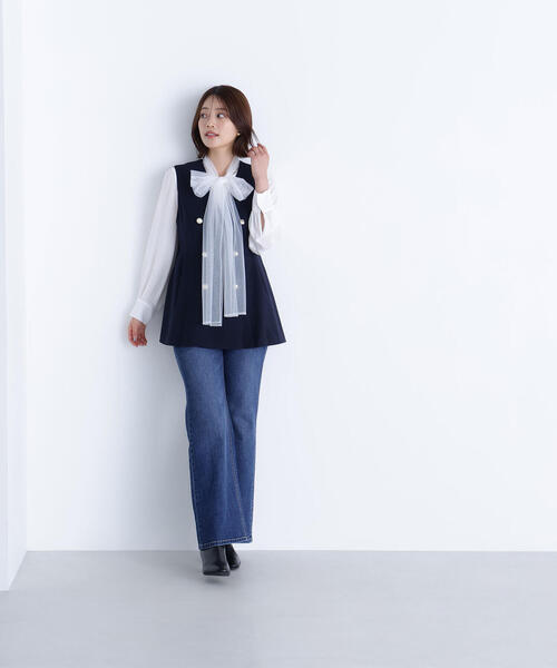 セール】◇メタルボタンペプラムジレ（その他アウター）｜NATURAL