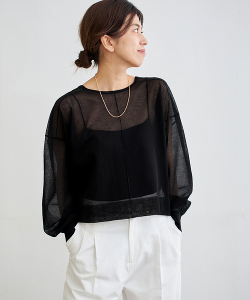 【新品】【2024SS】IENA FILMY COTTON カーディガン シアー 追加2》FILMY COTTONカーディガン（カーディガン/ボレロ）｜IENA