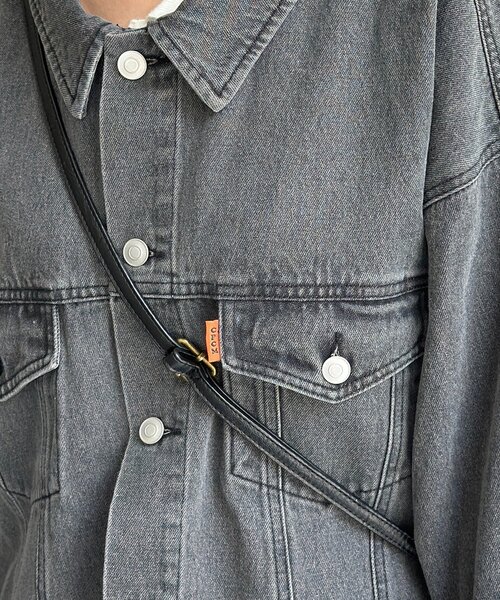 CPCM(シーピーシーエム)の「オーバーサイズデニムジャケット(デニムジャケット・レディース・ネイビー/ブラック/ブルー/ブラック系その他・FREE)」の12枚目の写真