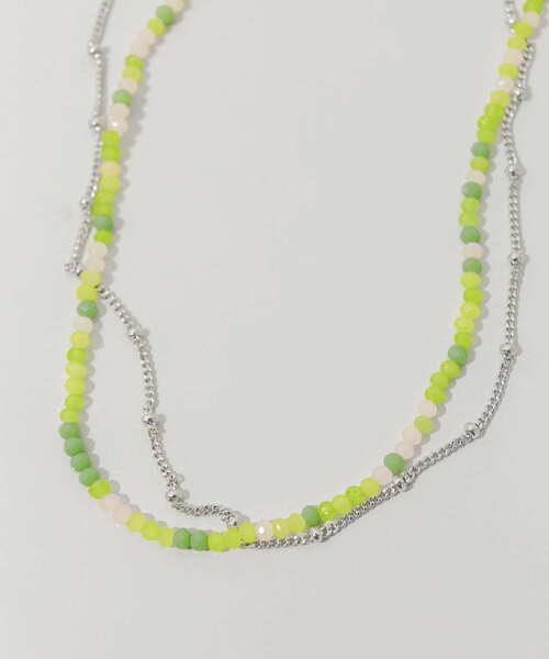 SMELLY（スメリー）の「カラービーズ2セットネックレス（ネックレス・レディース・グリーン系その他/オレンジ系その他・-）」の10枚目の写真