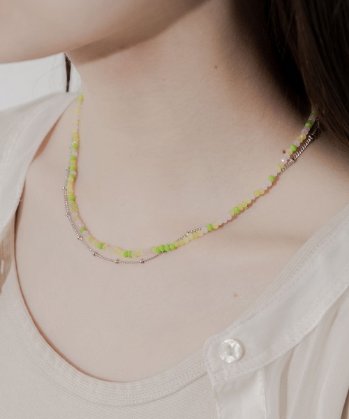 SMELLY（スメリー）の「カラービーズ2セットネックレス（ネックレス・レディース・グリーン系その他/オレンジ系その他・-）」の11枚目の写真